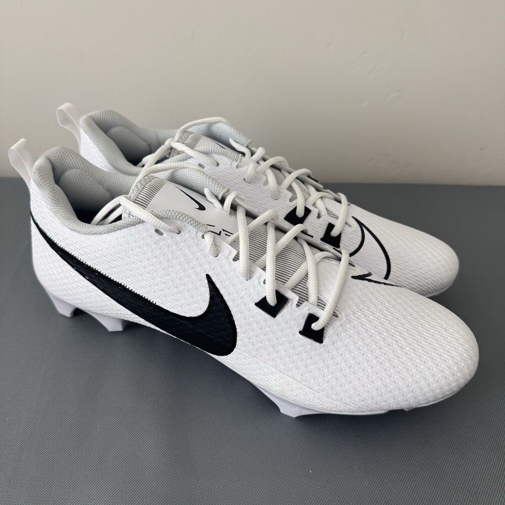 Nike Men VAPOR EDGE SPEED 360 Football Cleats White/Black FN7764-100 Size 16